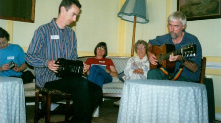 Nigel and Rob playing at the Nunnery